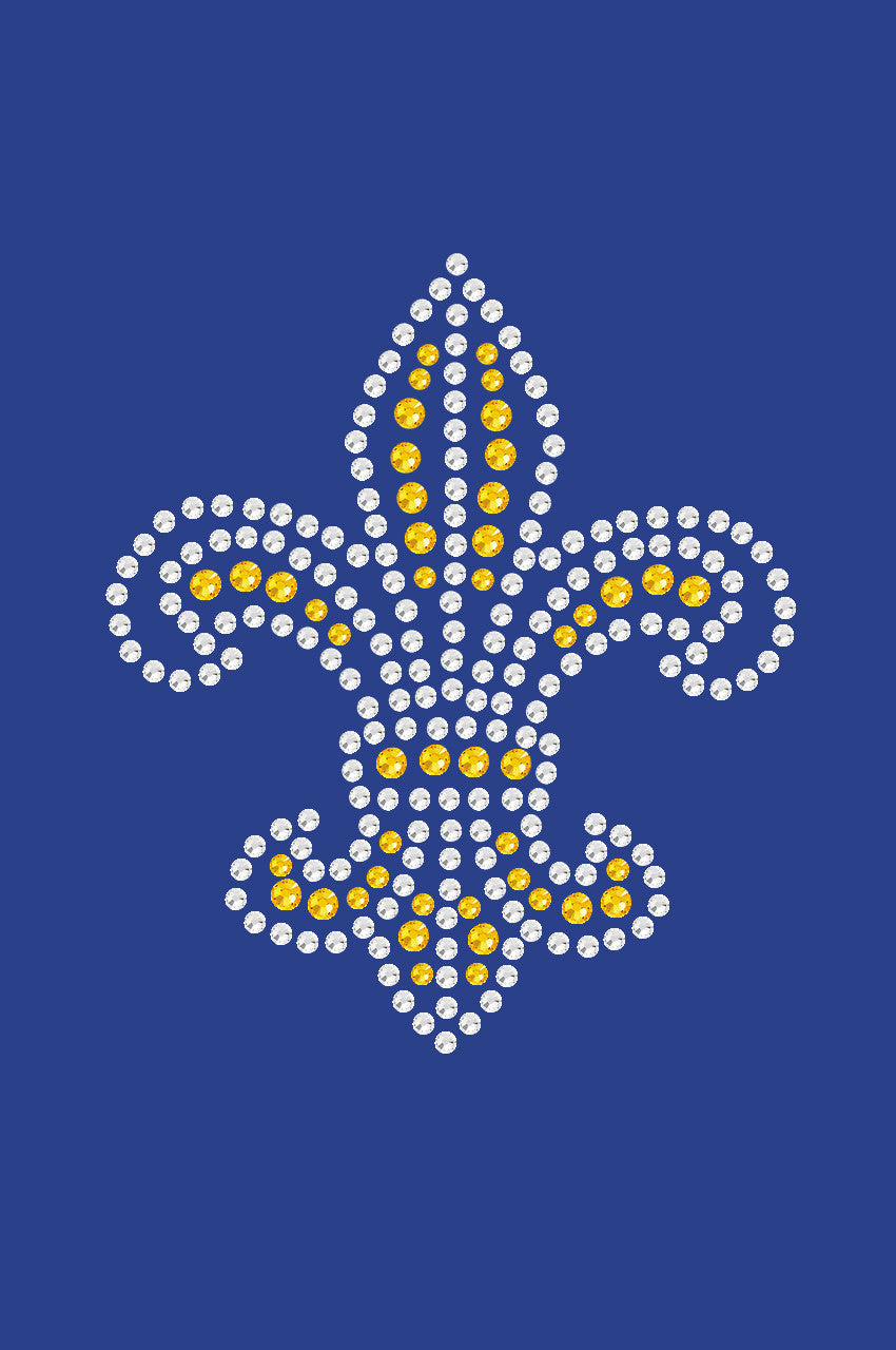 Fleur de Lis (Gold Rhinestones) - Bandanna