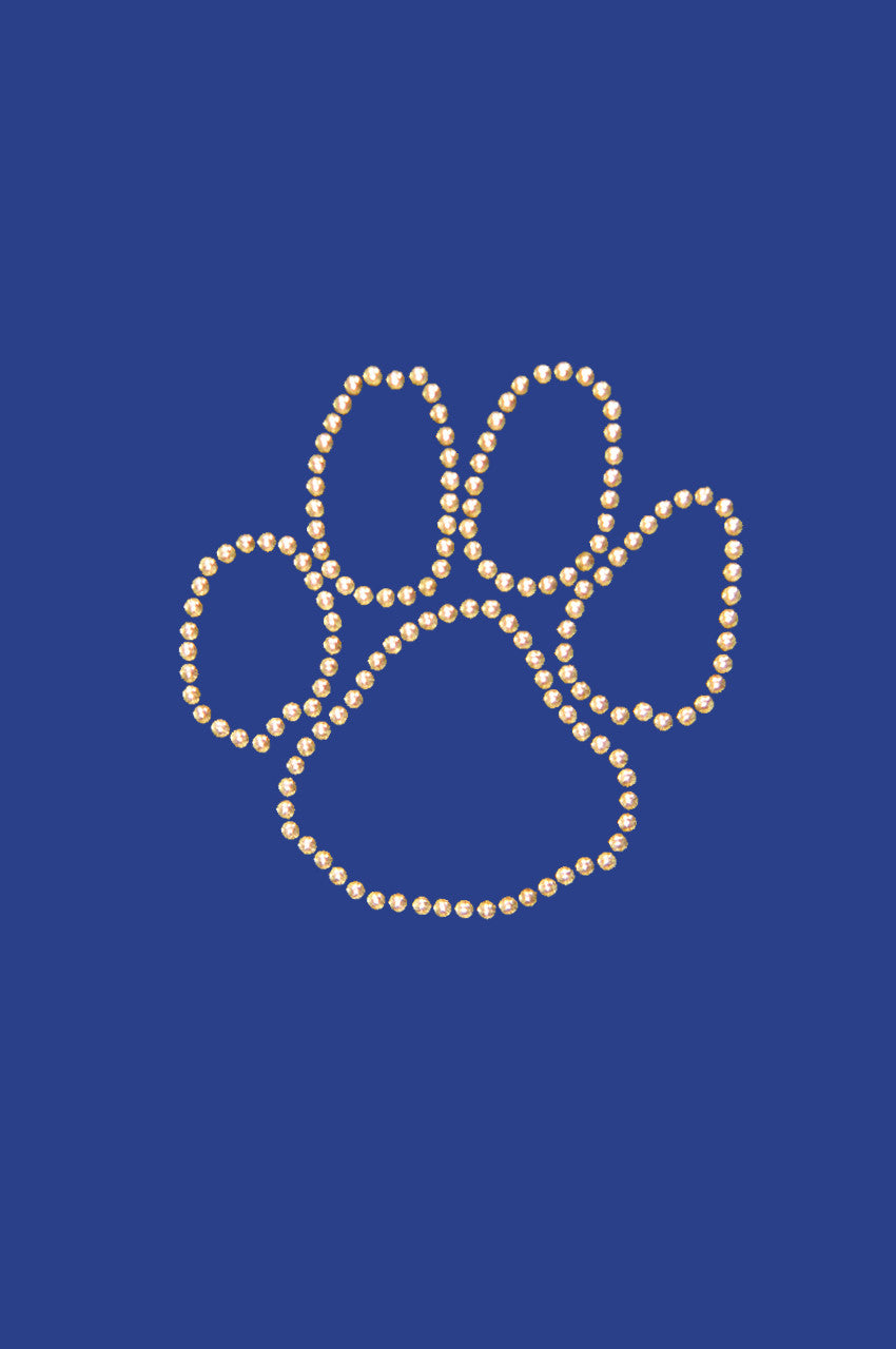 Paw (Gold Nailheads) bandana