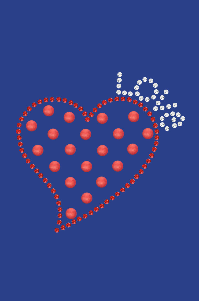 Small Love Polka Dot Heart - Bandanna