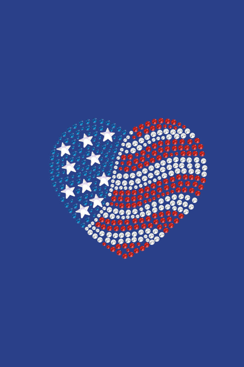 Patriotic Heart 2 - Womens T-shirt