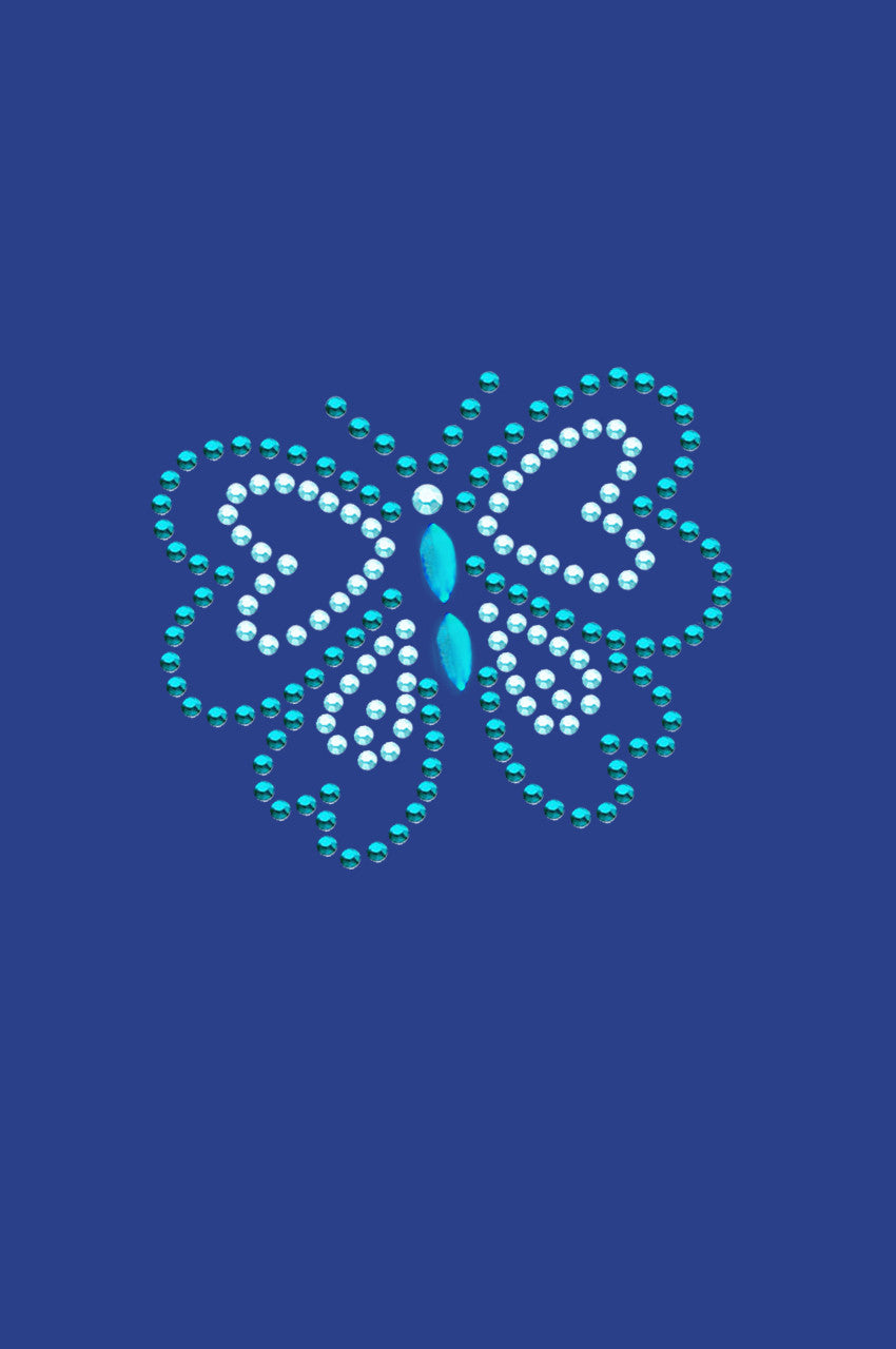Blue Rhinestud Butterfly - Custom Tutu