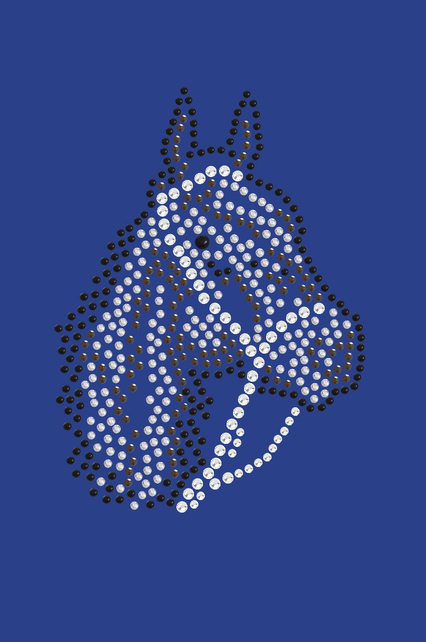 Horse Face (Brown Rhinestuds) - Women's T-shirt