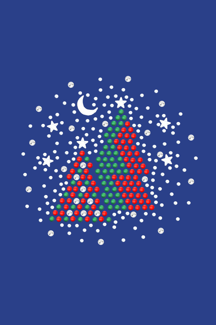 Red & Green Christmas Trees with Austrian crystal Snowflakes - Bandana