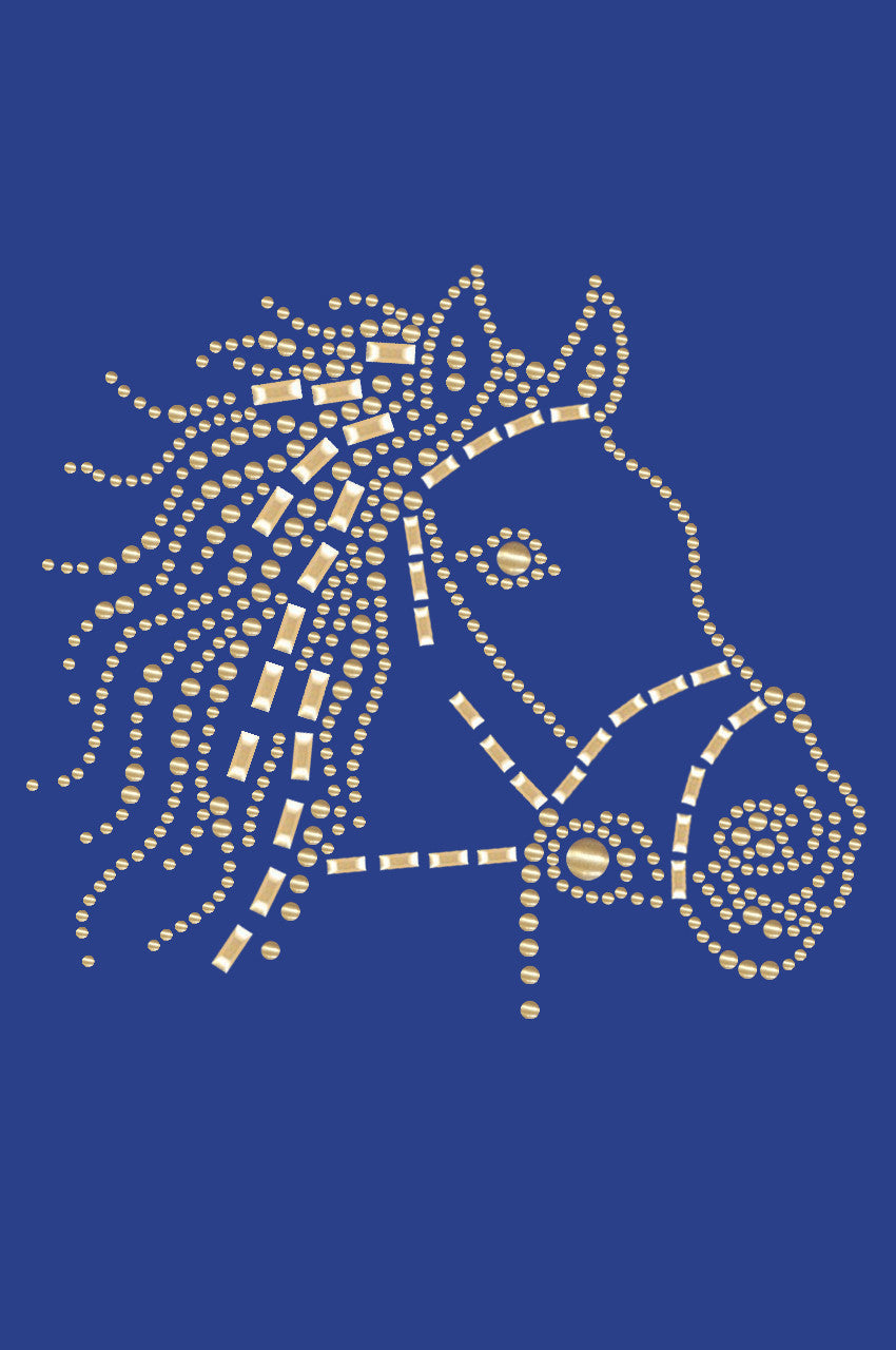 Horse Face (Gold) - Womens T-shirt