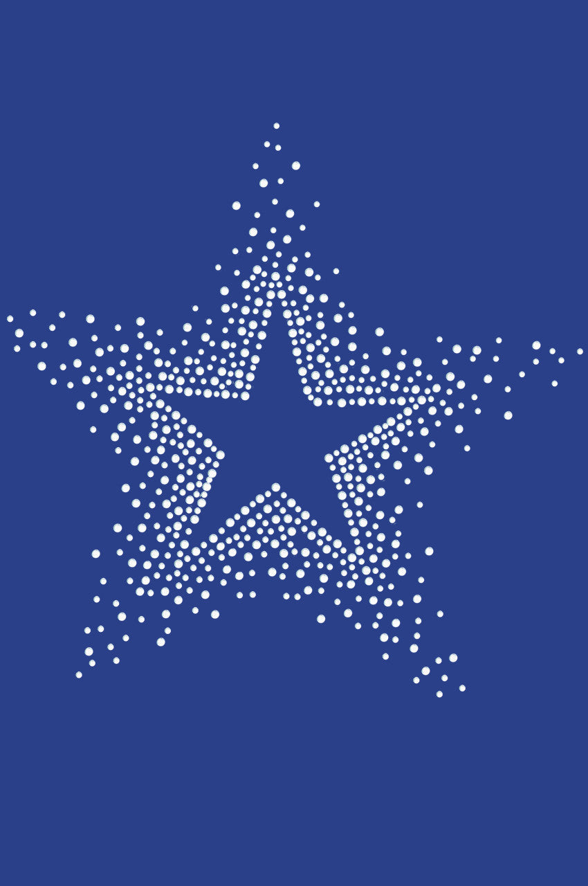 Star (Clear Rhinestones) - Womens T-shirt