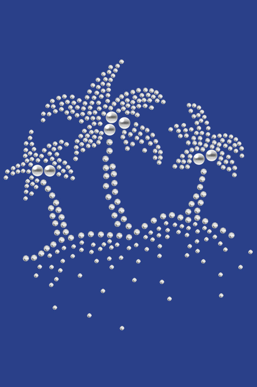 Palm Trees (Silver) - Womens T-shirt