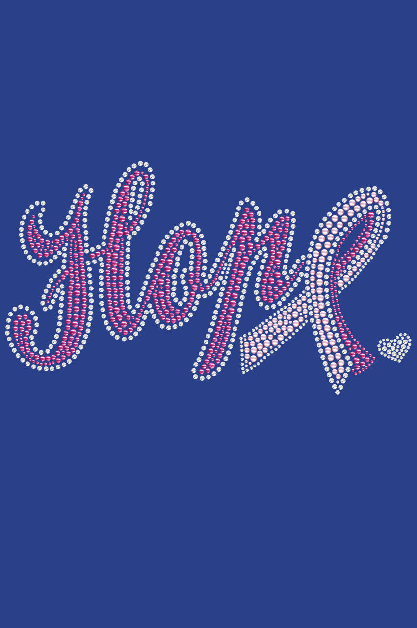 Hope with Cancer Ribbon - Womens T-shirt