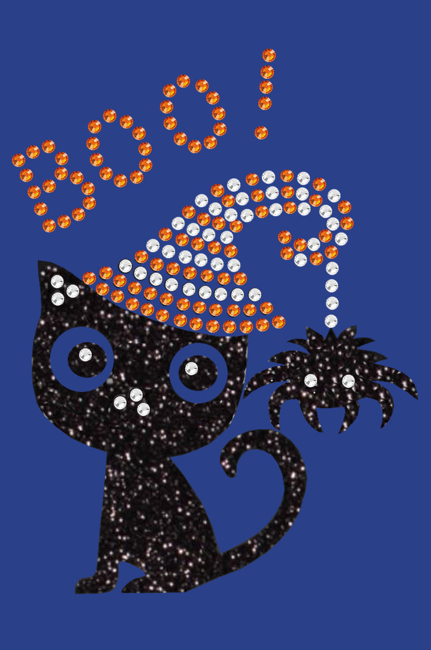 Cat with Spider Hat - Womens T-shirt