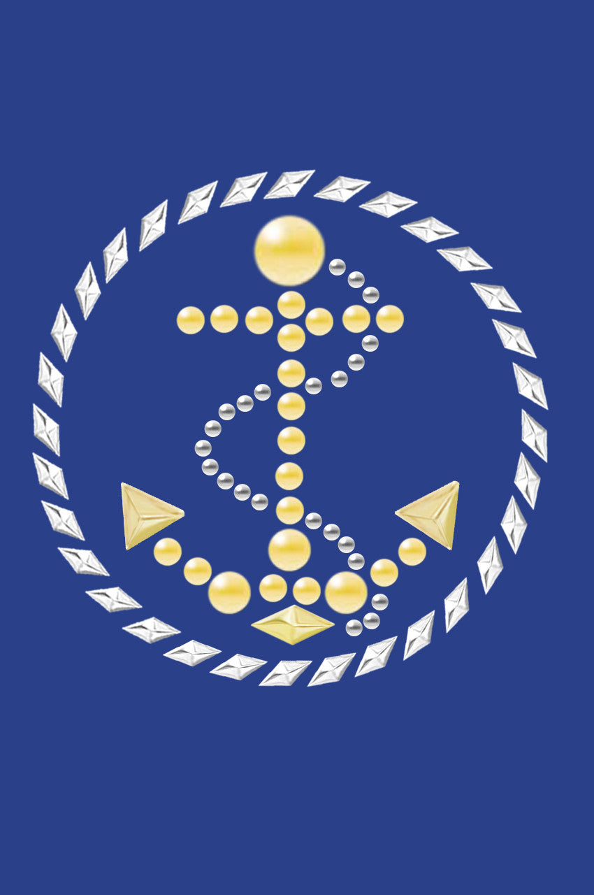 Anchor Circle (Nailhead) - Bandanna