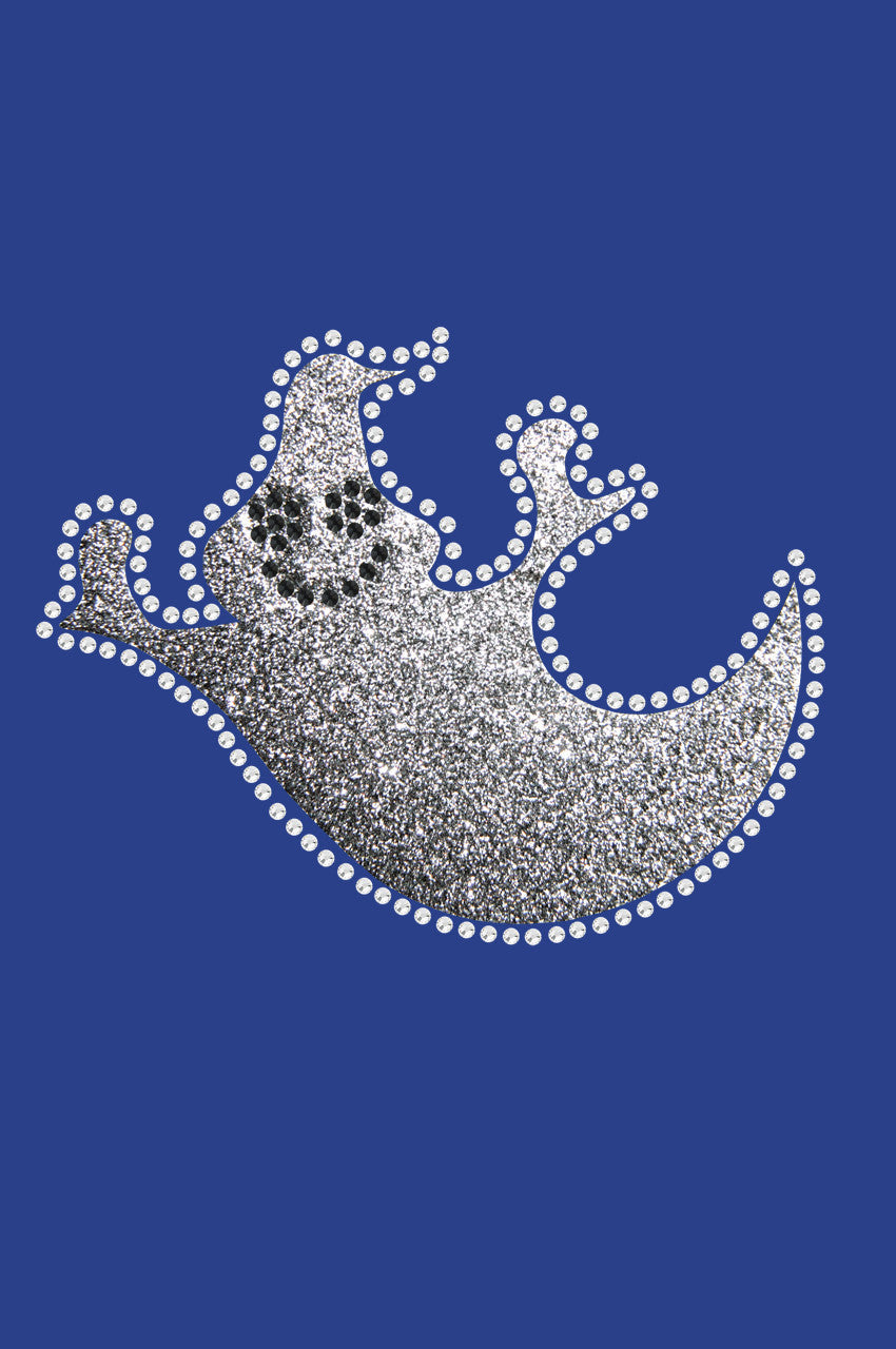 Silver Glitter Ghost Bandanna