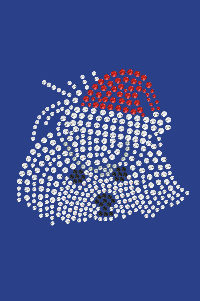 Maltese Face with Santa Hat - Bandana