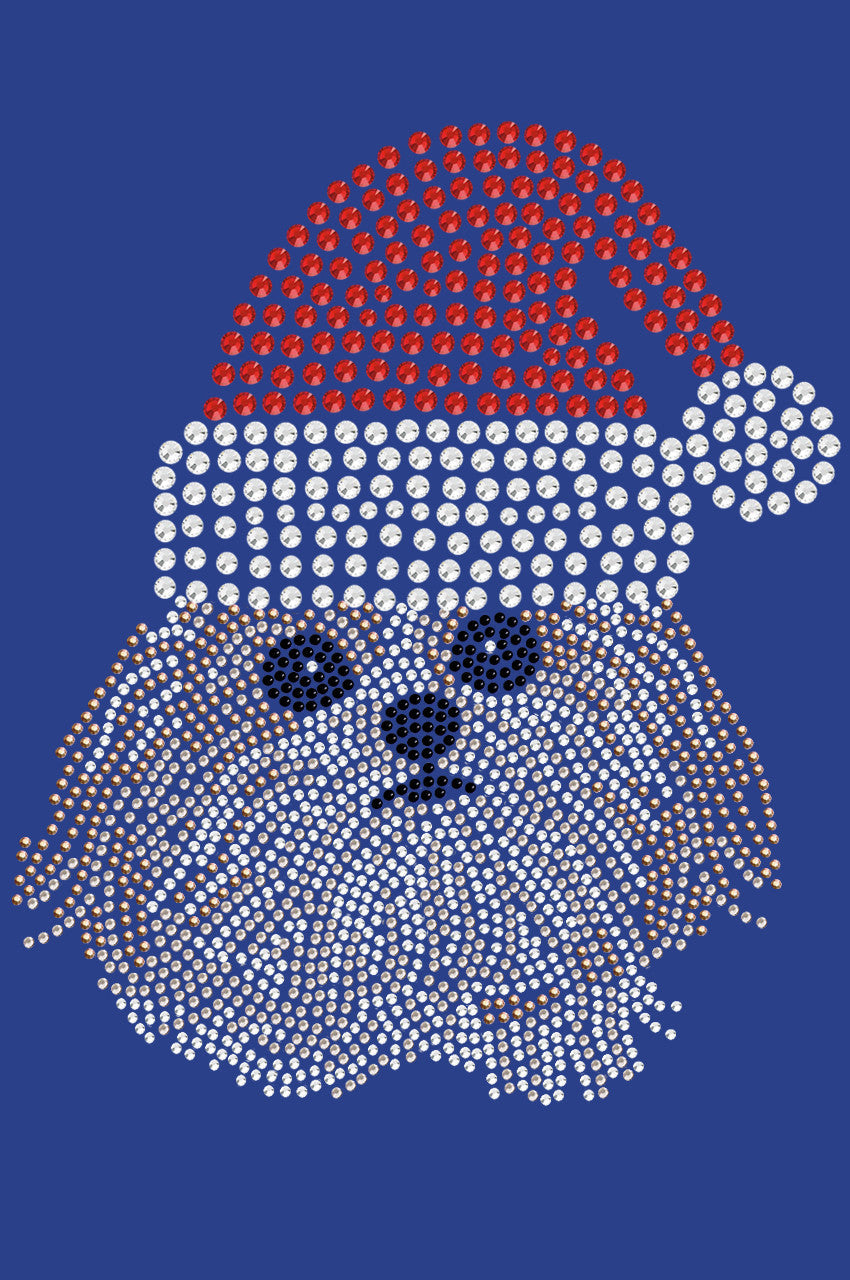 Shih Tzu with Santa Hat - Womens T-shirt