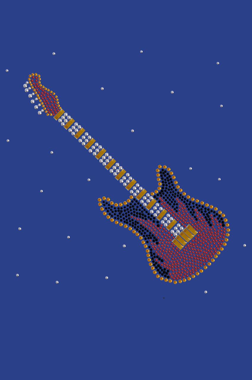 Guitar (Red & Gold) - Womens T-shirt