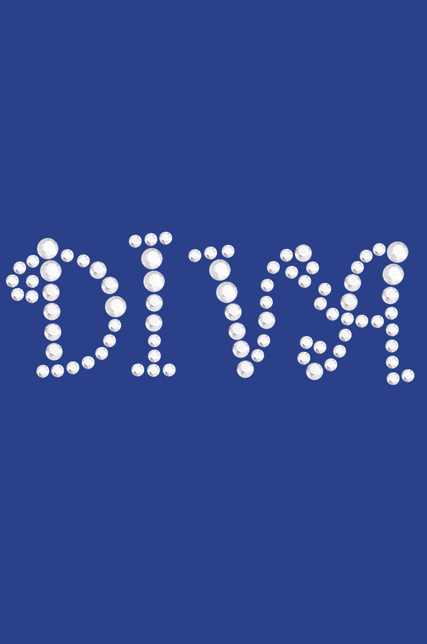 Diva (Silver Rhinestuds) - Womens T-shirt
