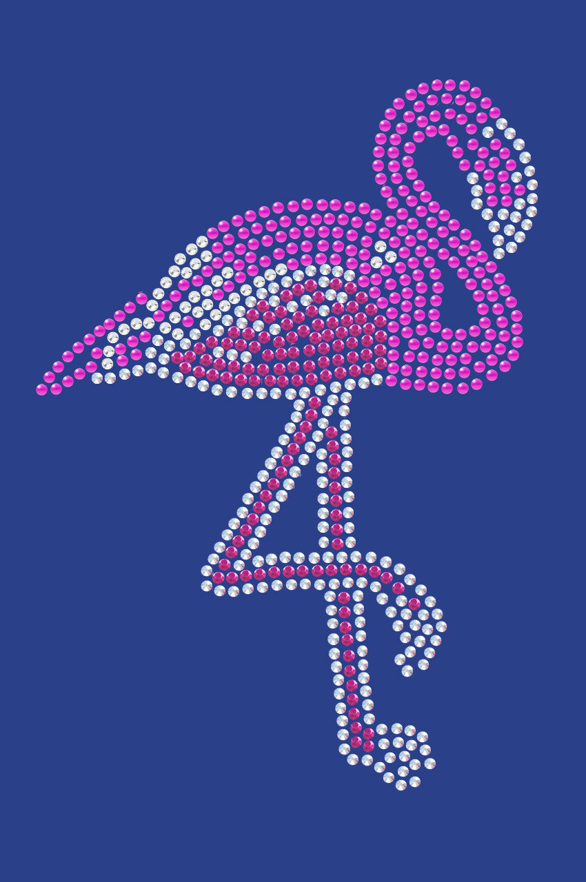 Pink Flamingo (Iridescent - AB) - Womens T-shirt