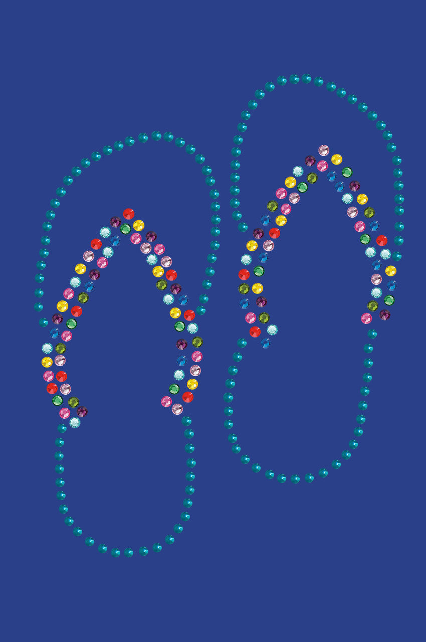 Flip Flops (Turquoise) - Bandanna