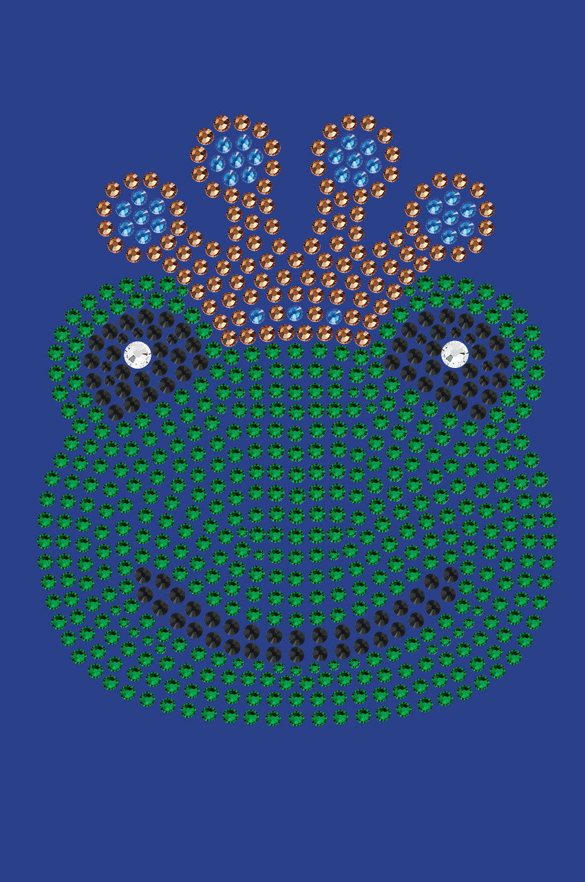 Frog with Blue Crown - Womens T-shirt