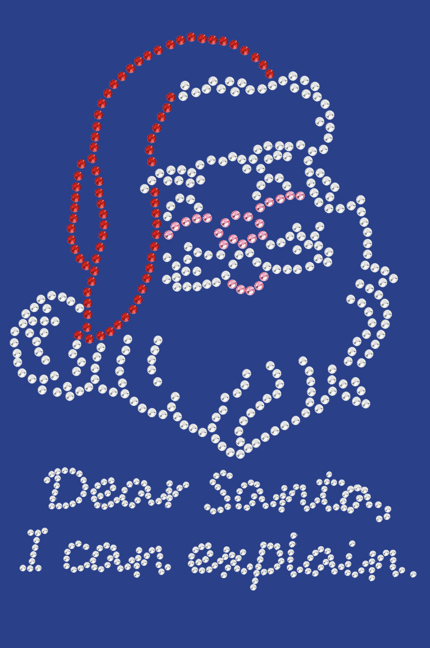 Santa Face - I Can Explain - Womens T-shirt