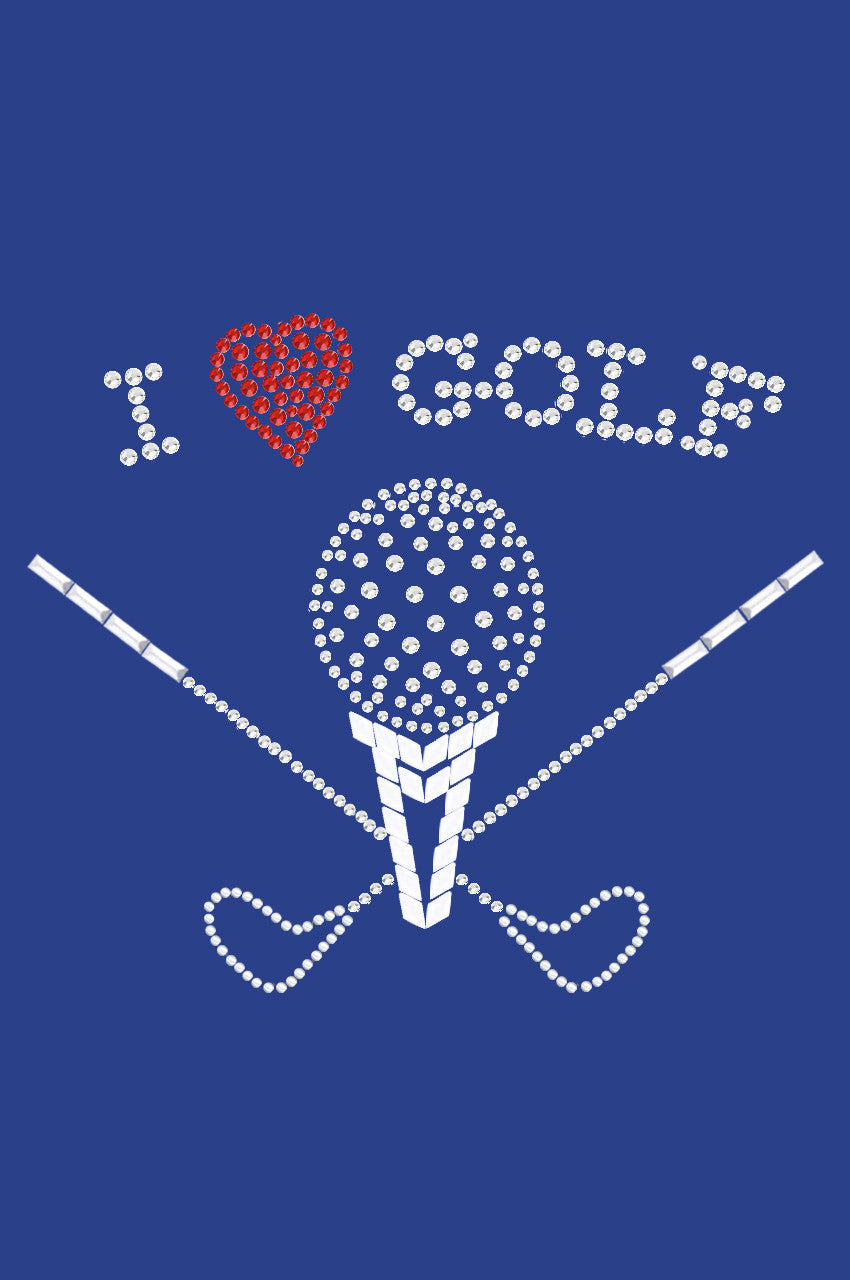 I Love Golf (Large) - Womens Tee