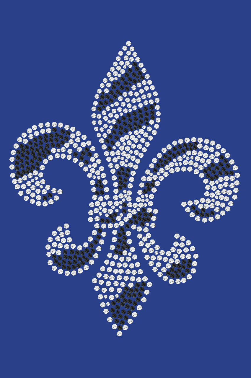 Fleur de Lis (Zebra Print) - Womens T-shirt