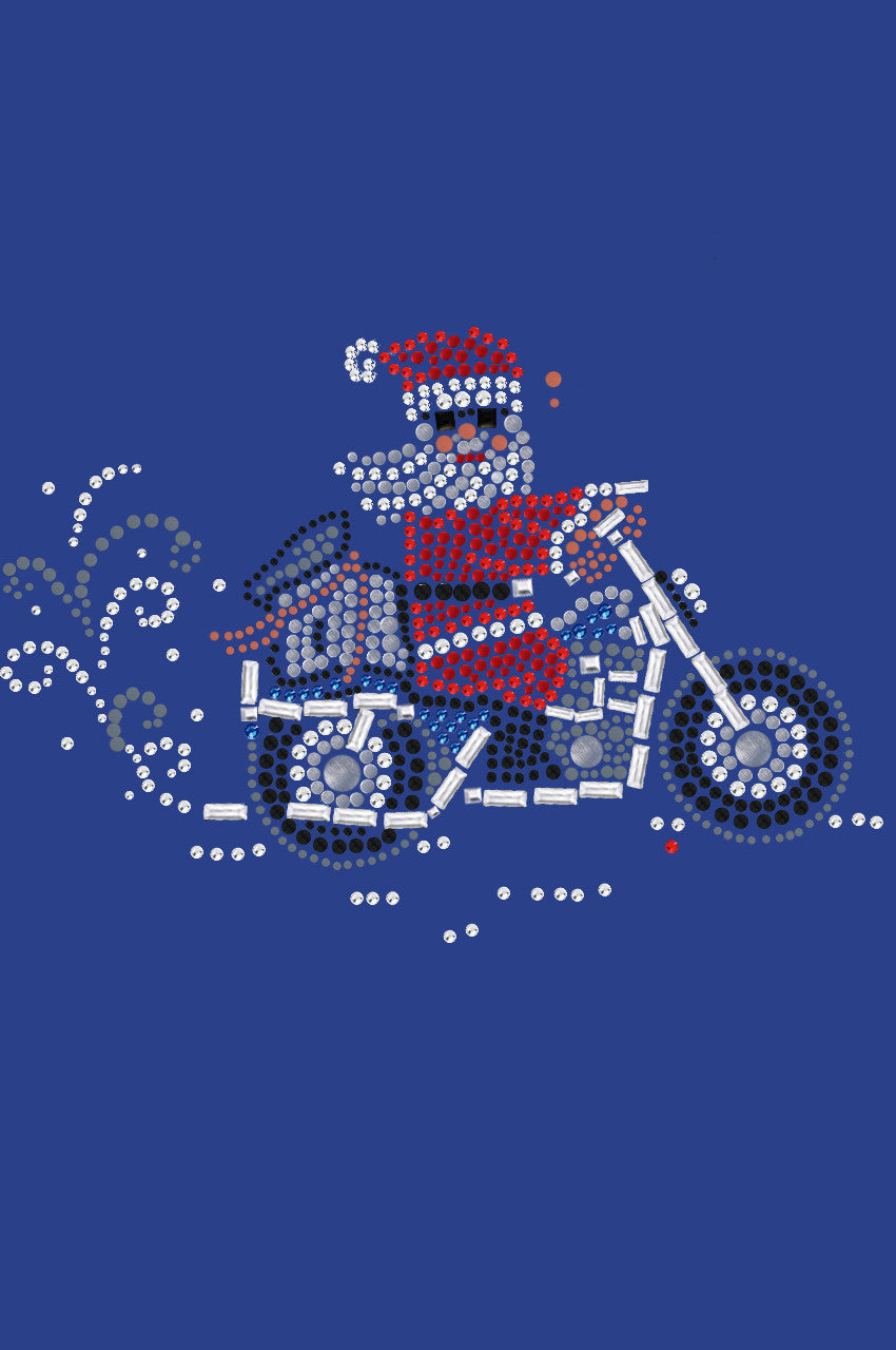 Santa on Motorcycle - Women's Tee