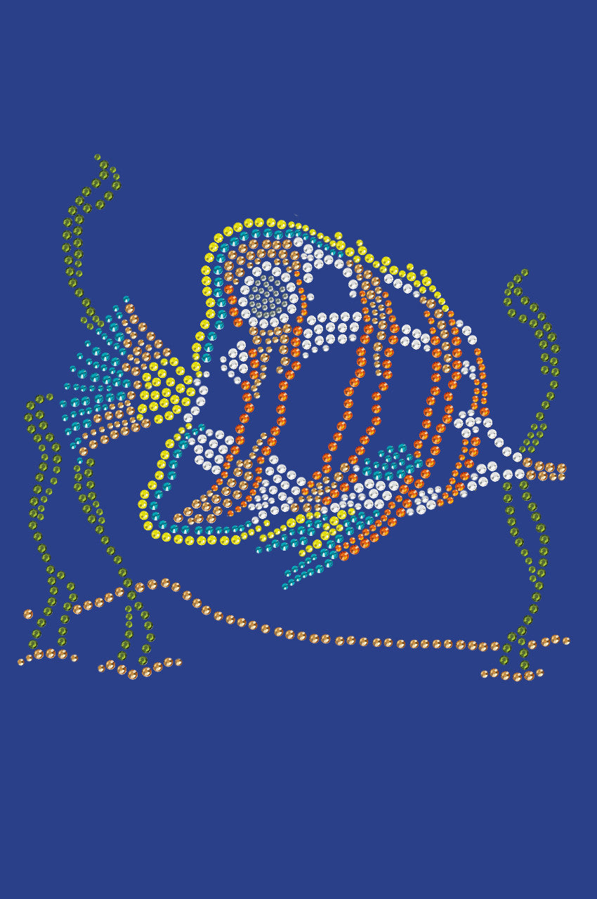 Fish (Orange & Blue) - Womens T-shirt