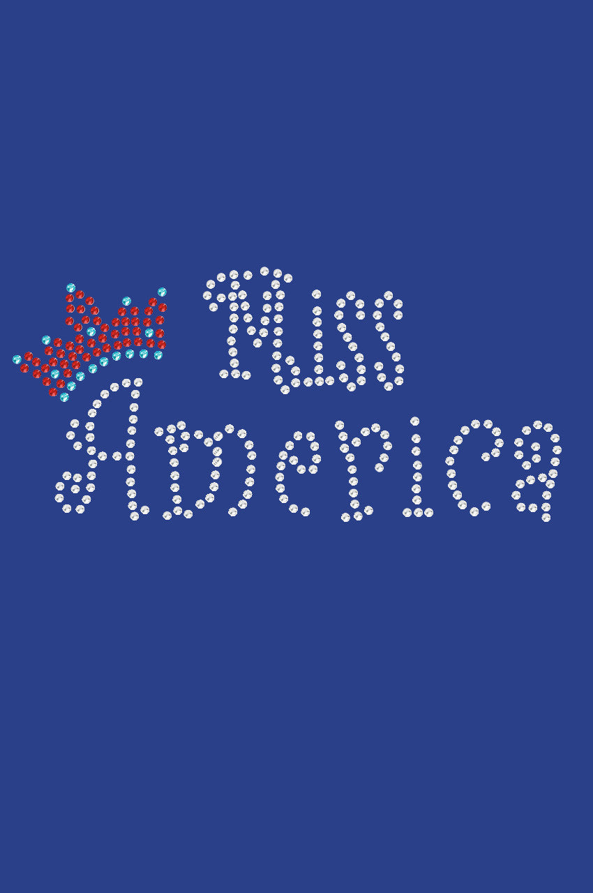 Miss America with Crown - Womens T-shirt