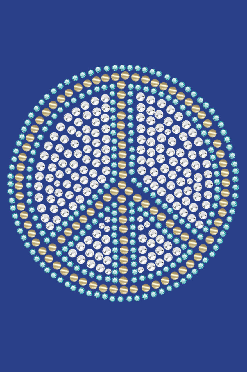 Peace Sign (Blue) - Women's T-shirt
