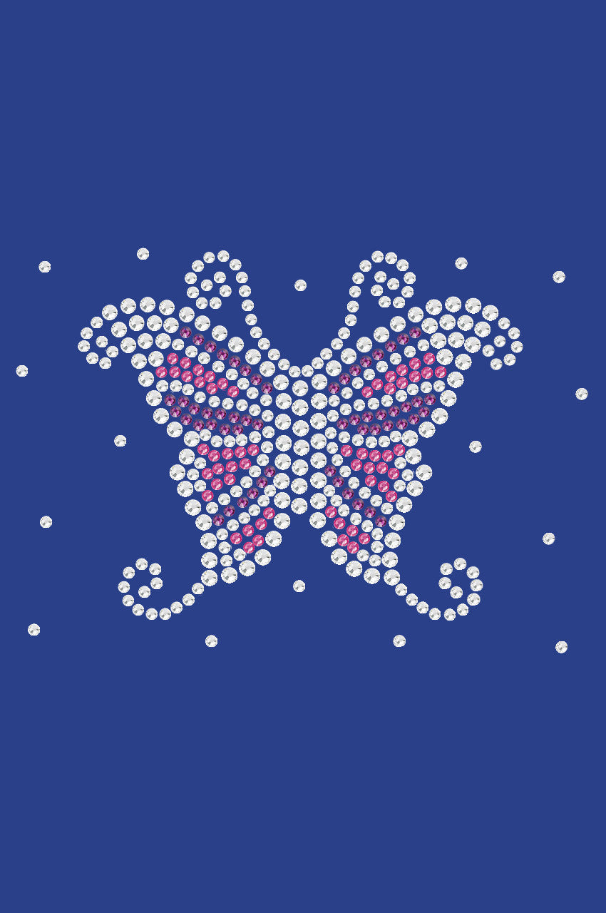 Pink & Purple Butterfly - Womens T-shirt