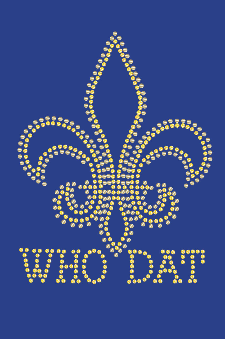 Fleur de Lis with Who Dat - Bandanna