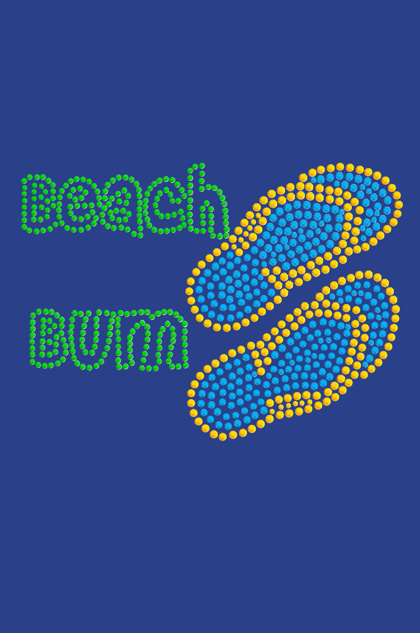 Beach Bum with Flip Flops - Womens T-shirt