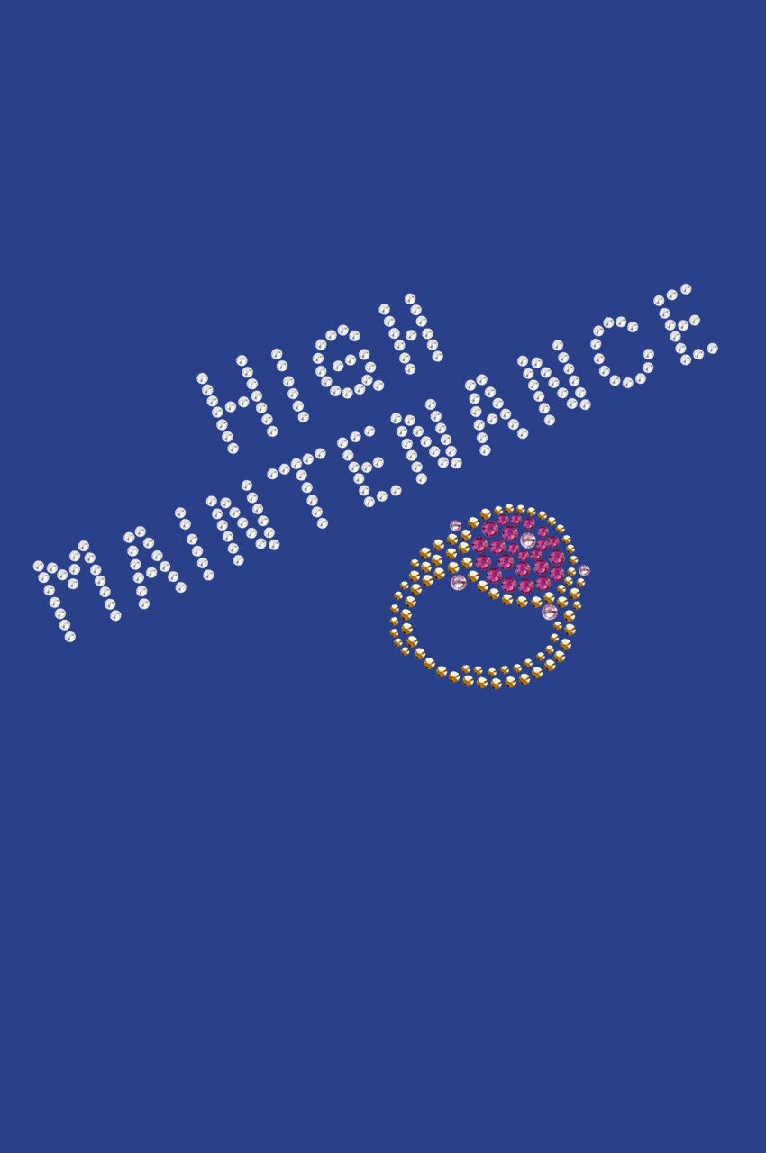 High Maintenance & Austrian crystal Fuchsia Ring - Bandanna