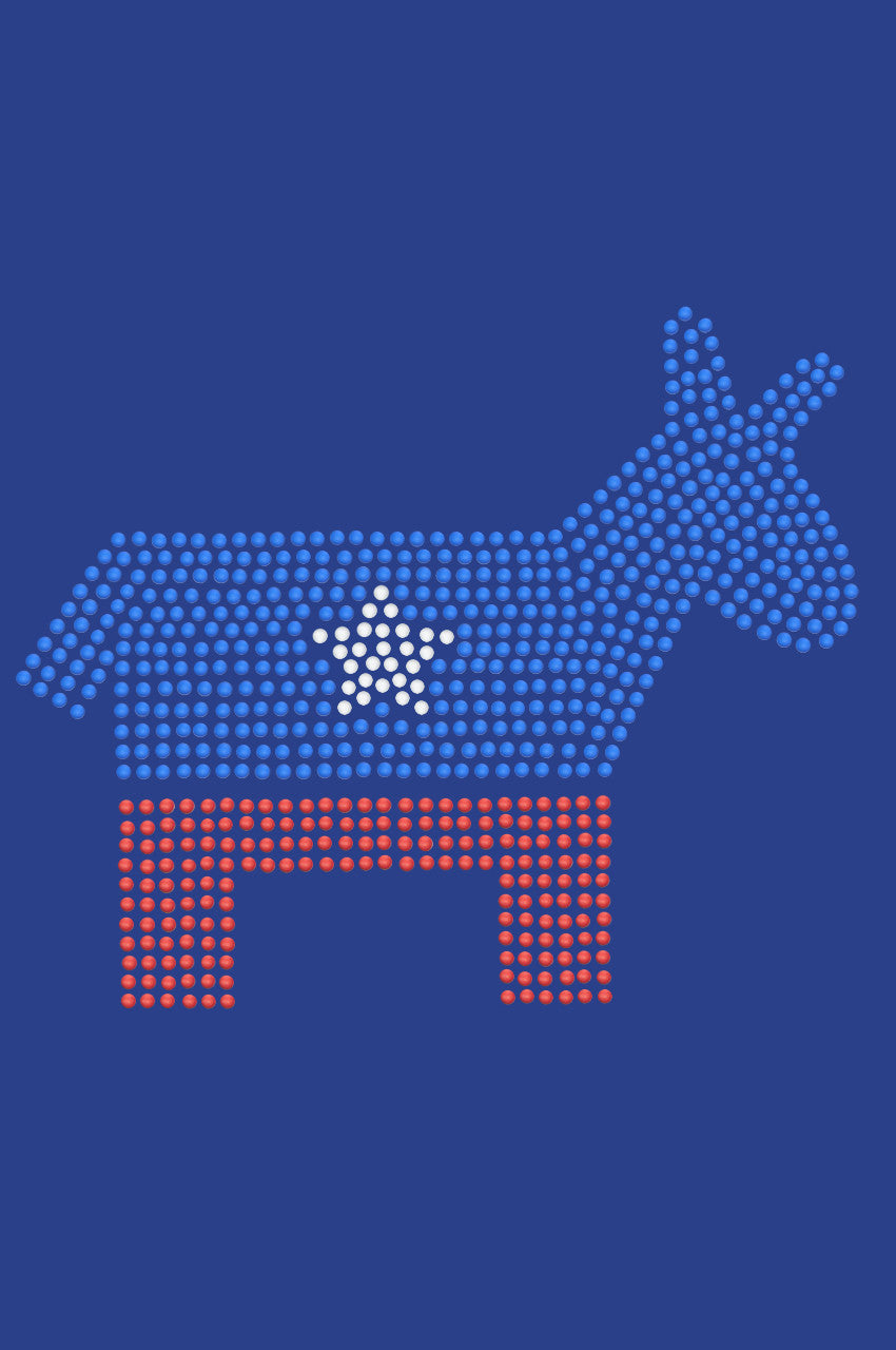 Patriotic Donkey - Womens T-shirt