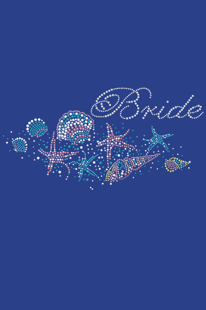 Bride with Seashells- Womens T-shirt