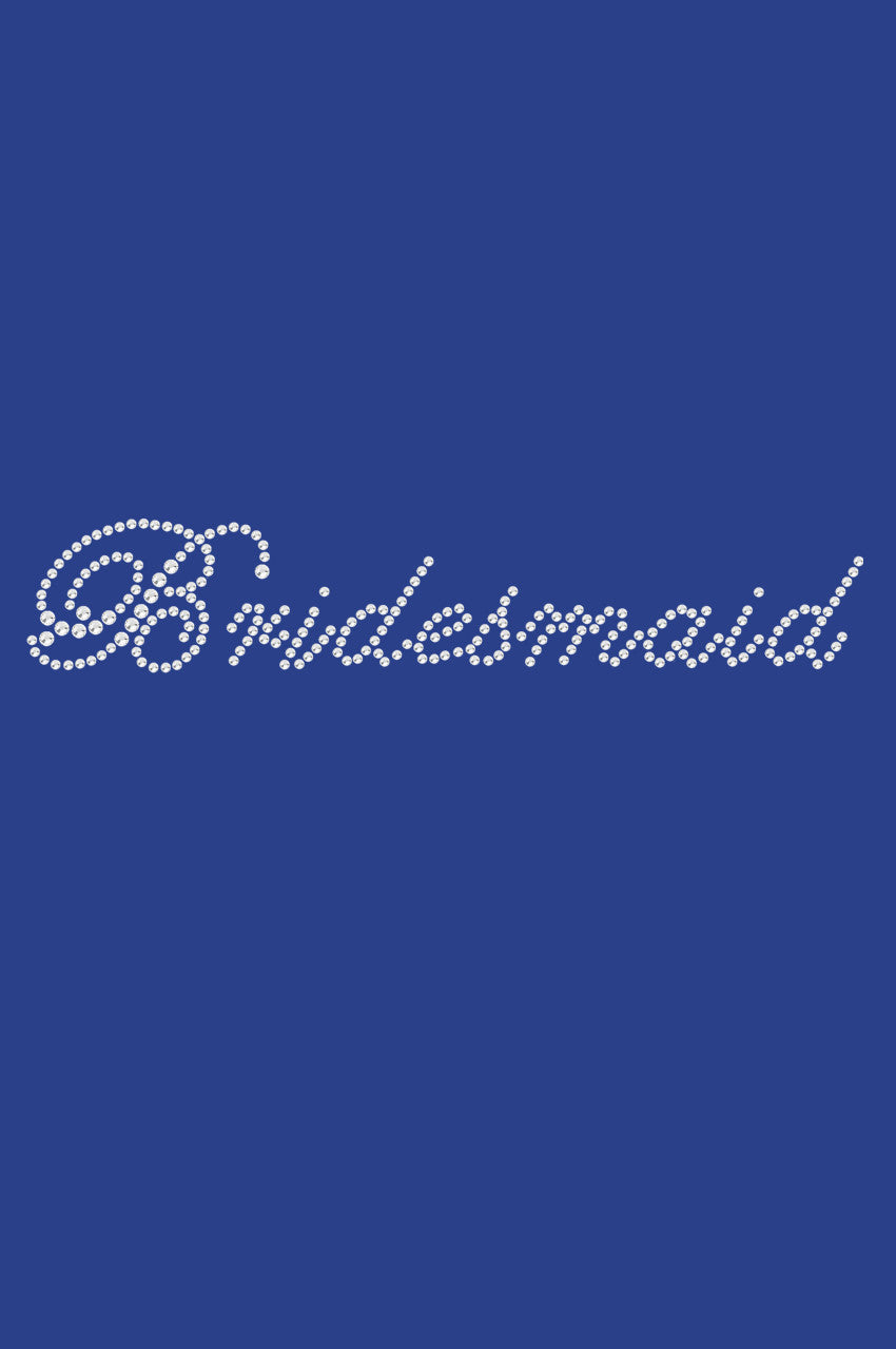 Bridesmaid (Script Letters)- Womens T-shirt