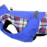 Alpine All-Weather Dog Coat - Royal Blue Plaid
