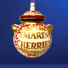Amarena Cherries Jar Glass Christmas Ornament