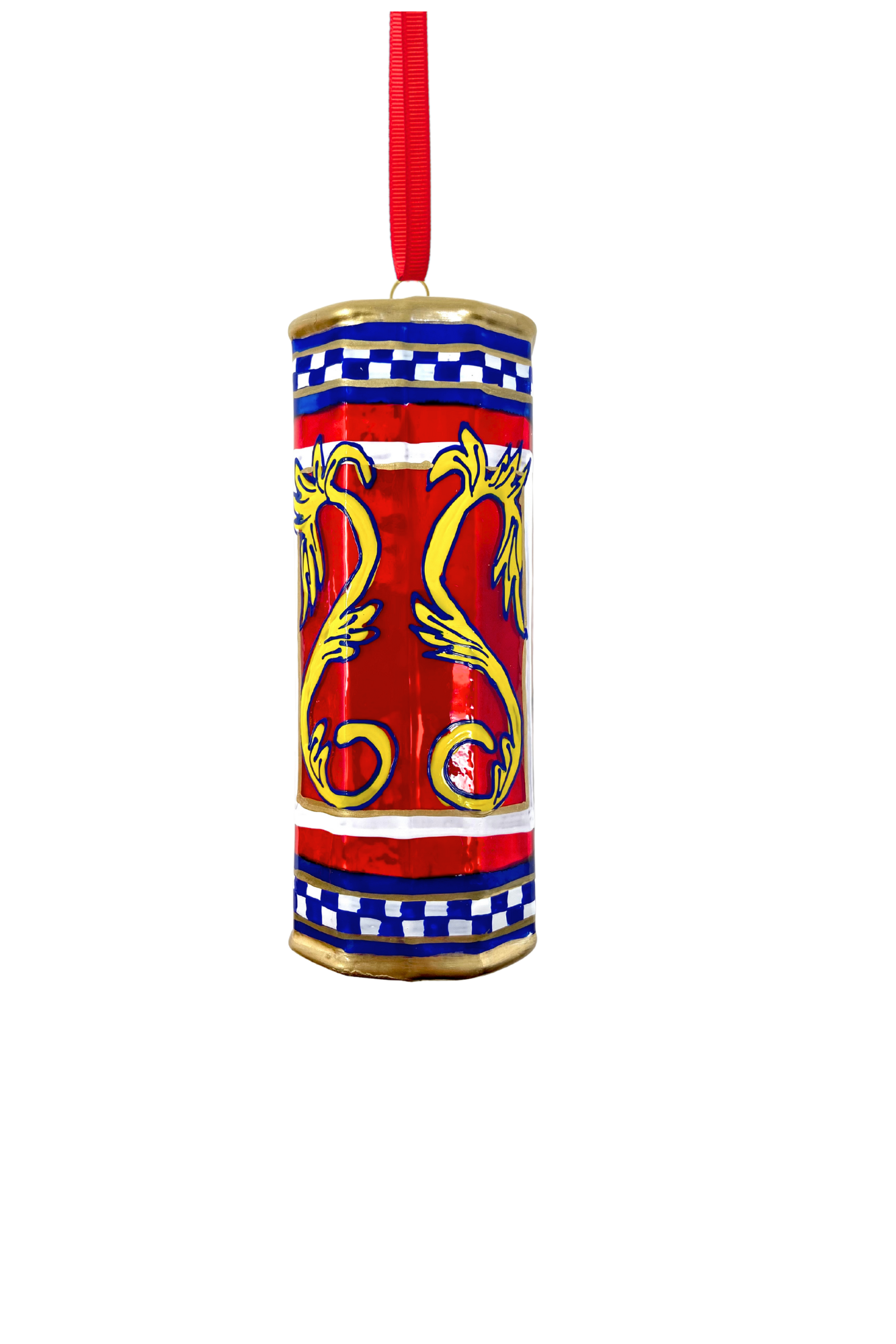 Fior DOlivo Oil Can Polish Glass Ornament