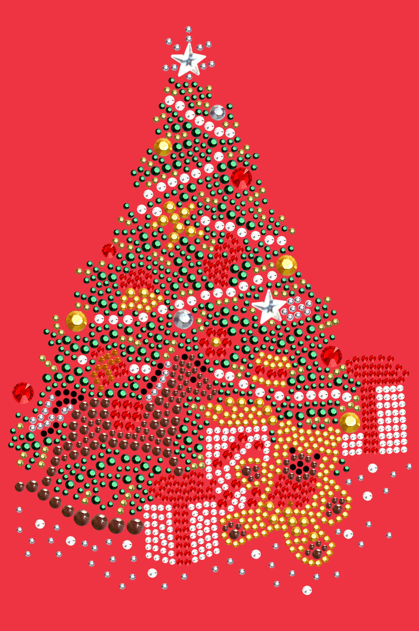 Christmas Tree 2 with Teddy Bear - Womens T-shirt