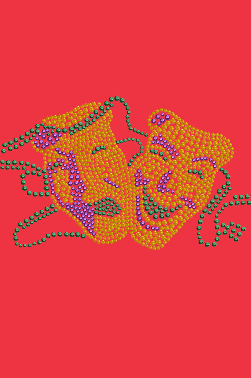 Gold Theater Comedy Tragedy Mask - Women's T-shirt