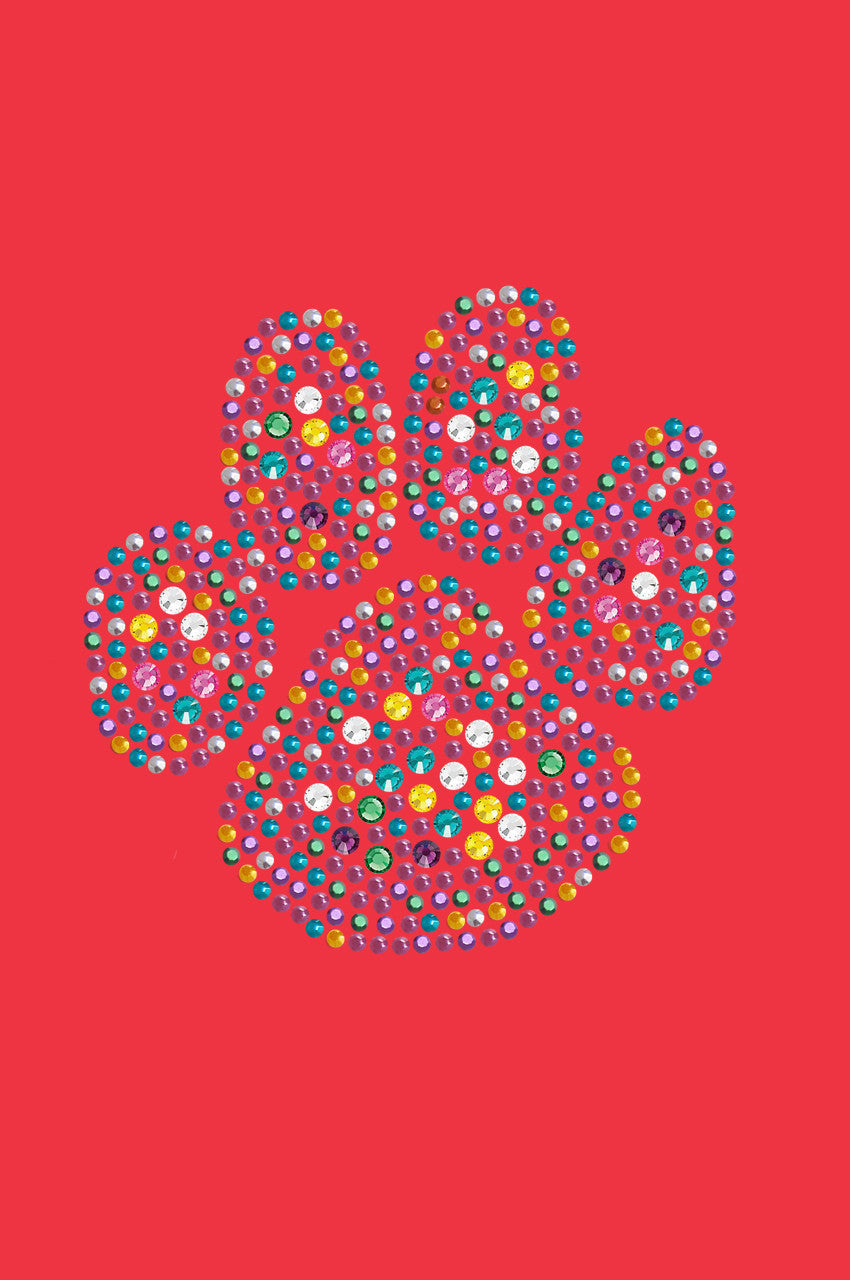 Multicolor Paw - Womens T-shirt