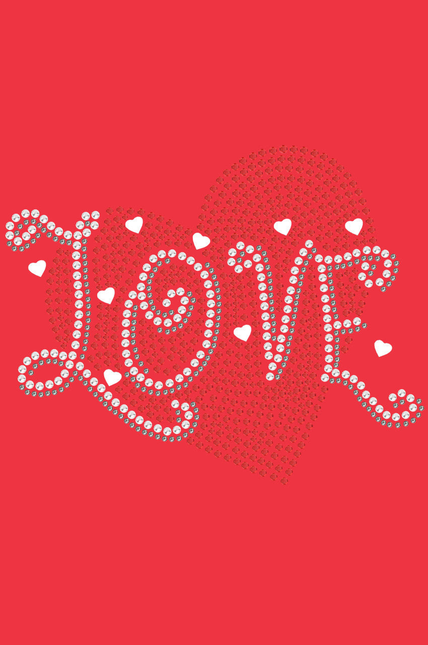 Love Red Heart - Womens T-shirt
