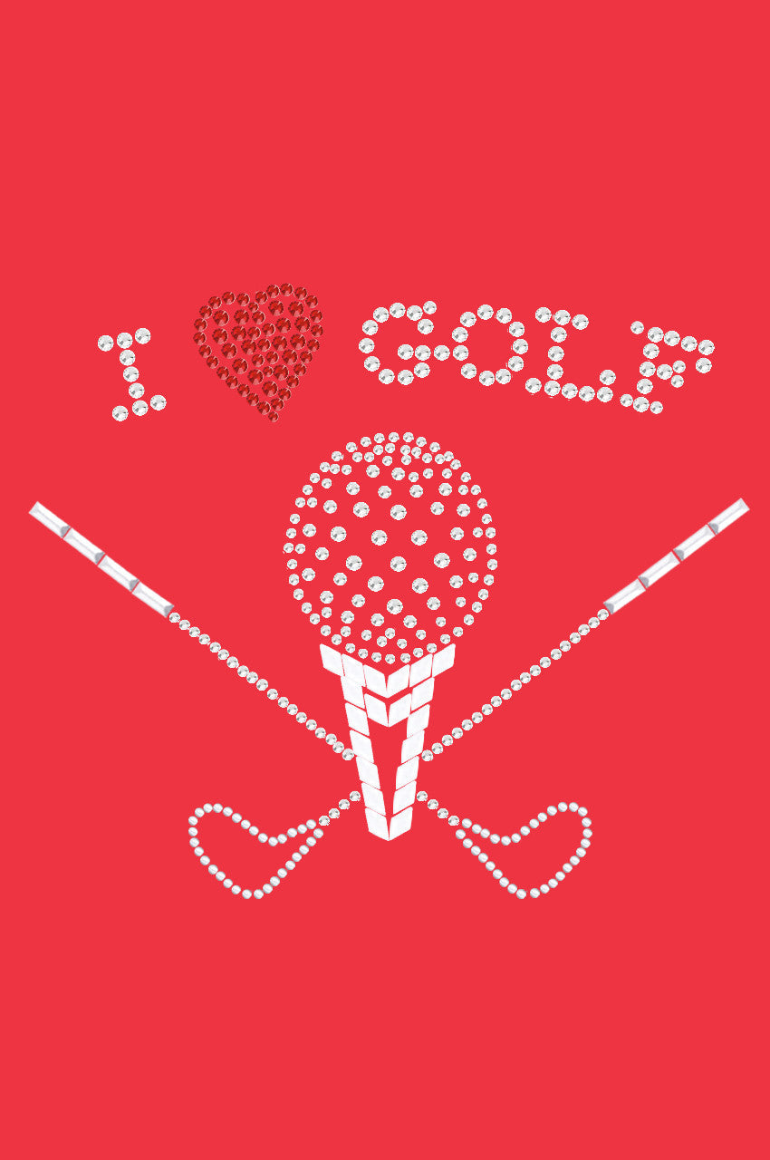 I Love Golf (Large) - Womens Tee