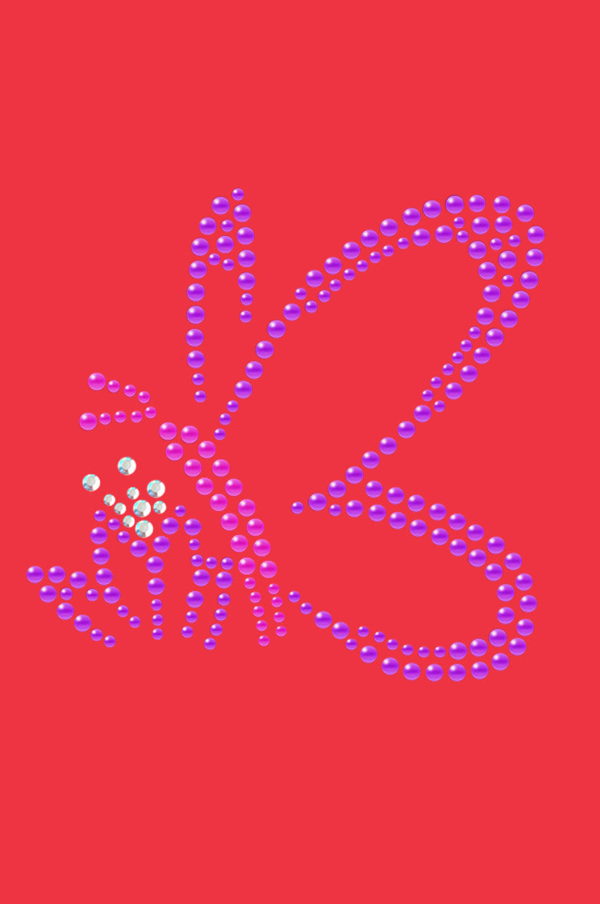 Pink & Purple Nailhead Butterfly - Bandannas