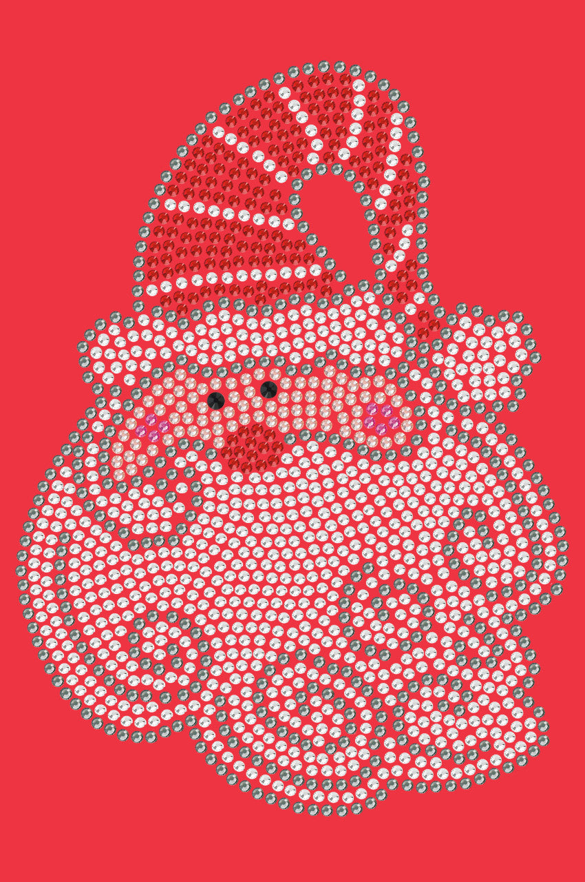 Santa Face with Curly Beard - Womens T-shirt