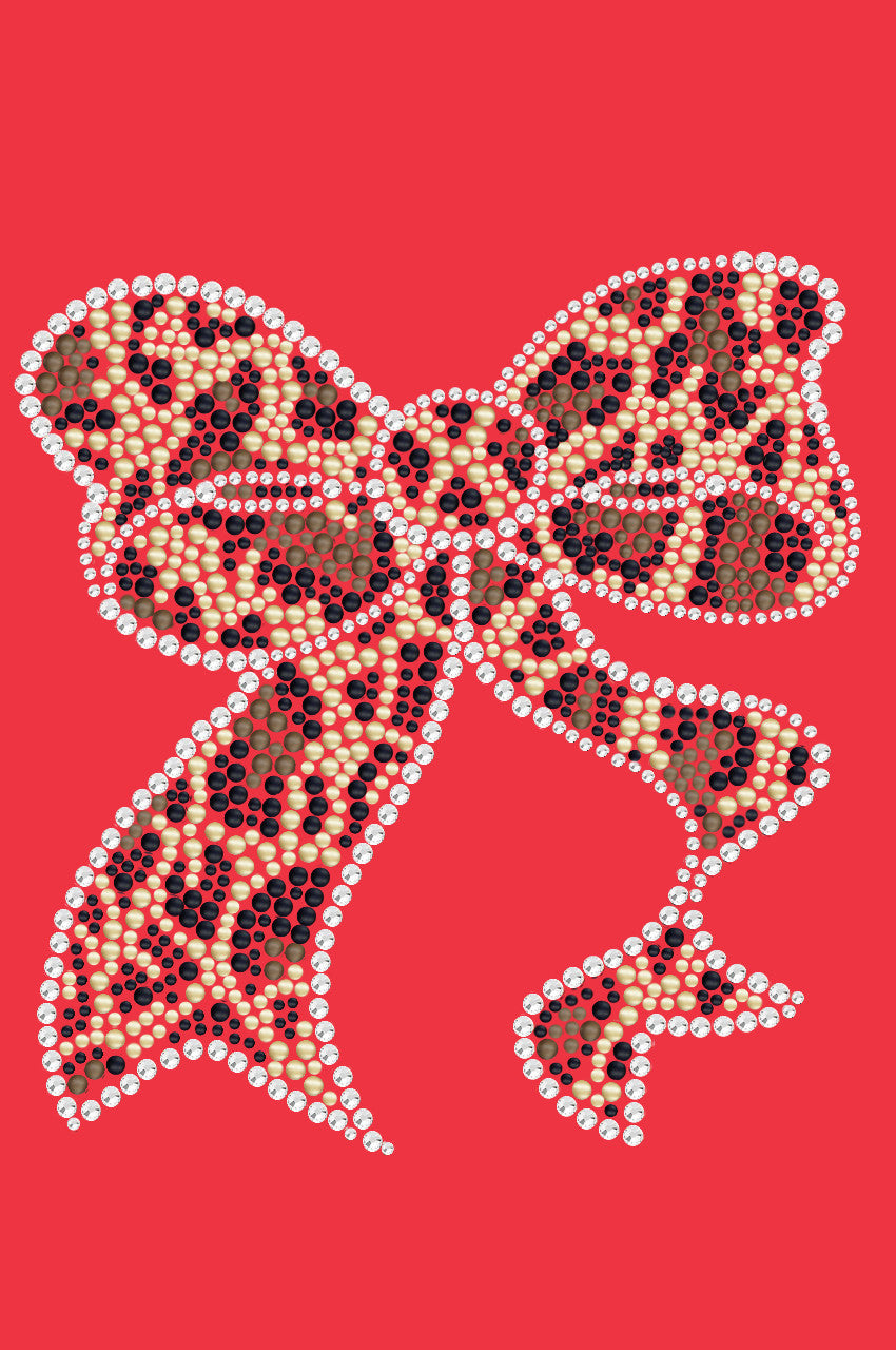 Bow (Leopard) - Womens T-shirt