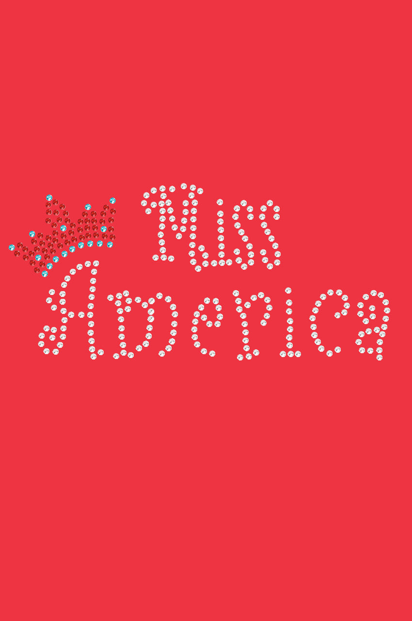 Miss America with Crown - Womens T-shirt