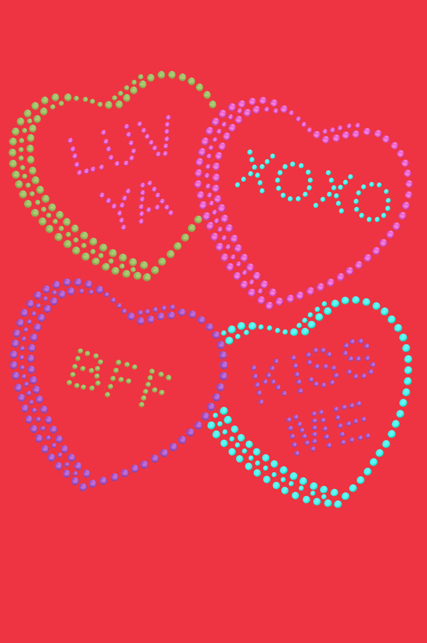 Candy Conversation Hearts 2 - Womens T-shirt