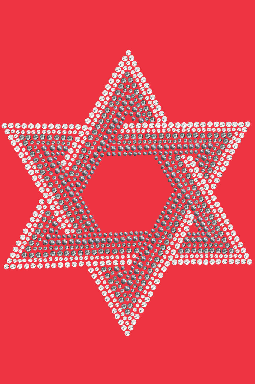 Star of David (Crystal and Gray) - Womens T-shirt