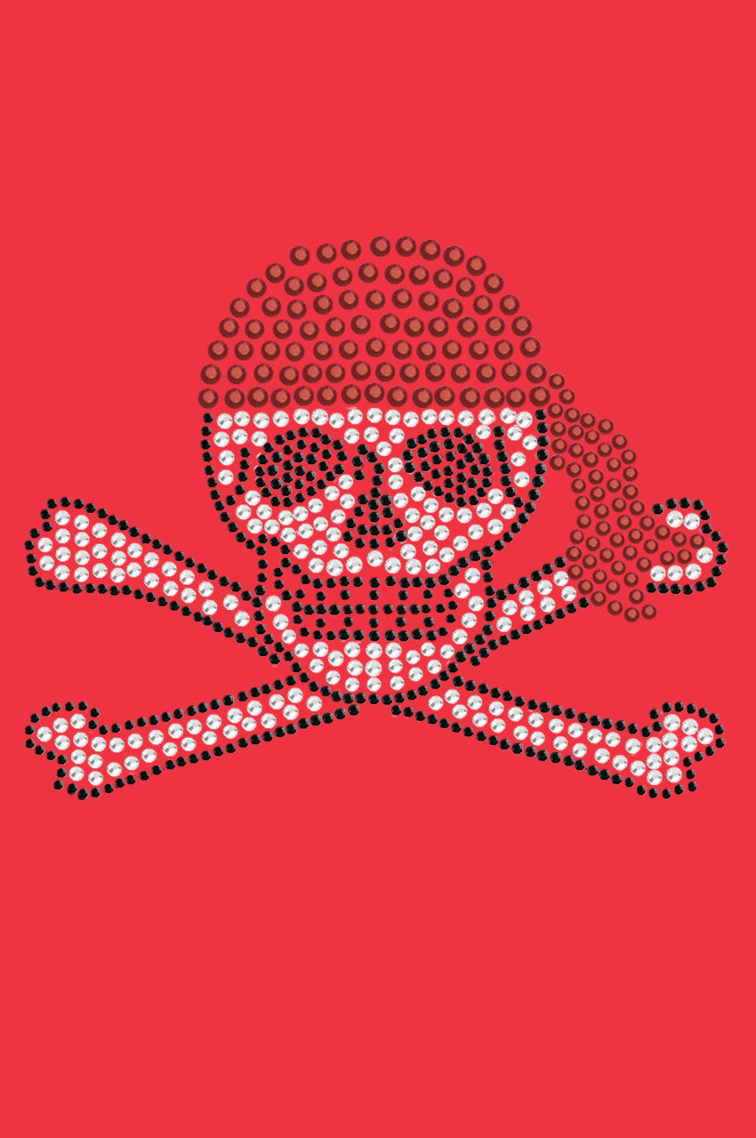 Skull with Red Bandanna - Womens Tee